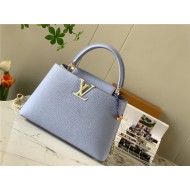 Louis Vuitton CAPUCINES MM Taurillon Light Blue M59516 High