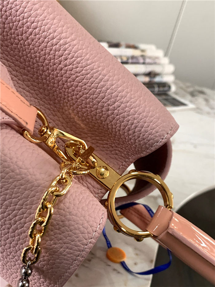 Louis Vuitton CAPUCINES MM Taurillon Pink M59209 High