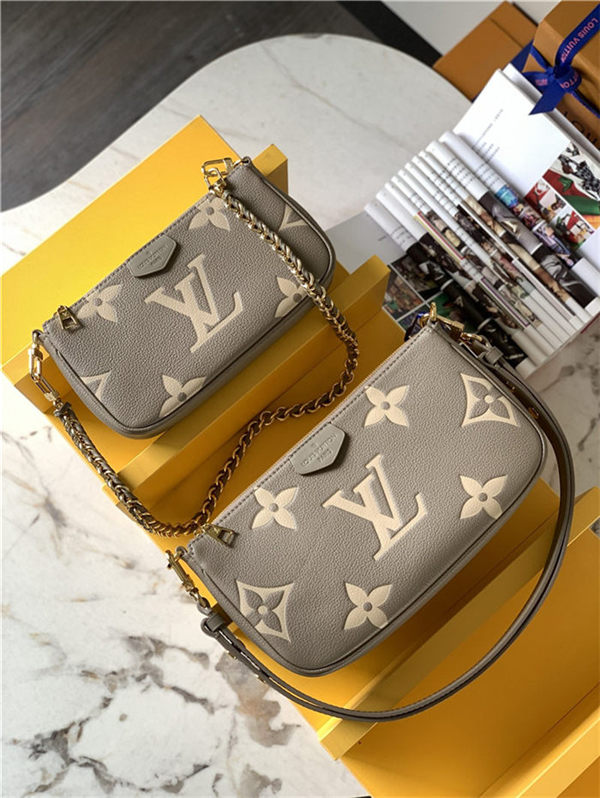 Louis Vuitton MULTI POCHETTE ACCESSOIRES Embossed supple grained cowhide leather M45777 High