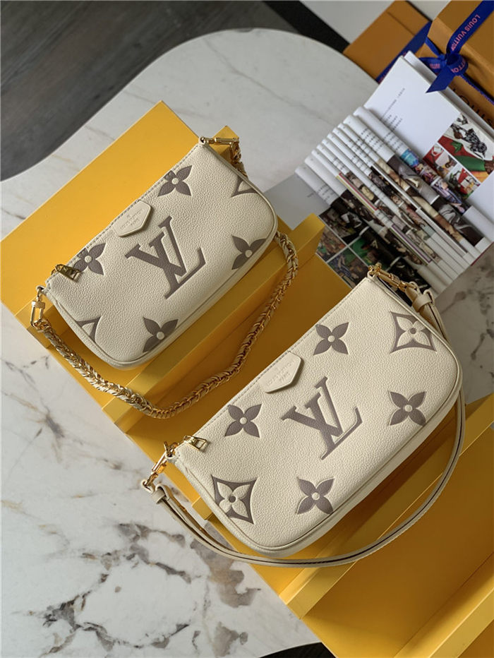 Louis Vuitton MULTI POCHETTE ACCESSOIRES Embossed supple grained cowhide leather M45777 High