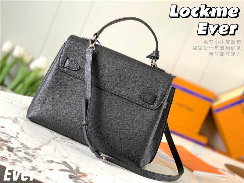 Louis Vuitton LOCKME EVER MM Black High