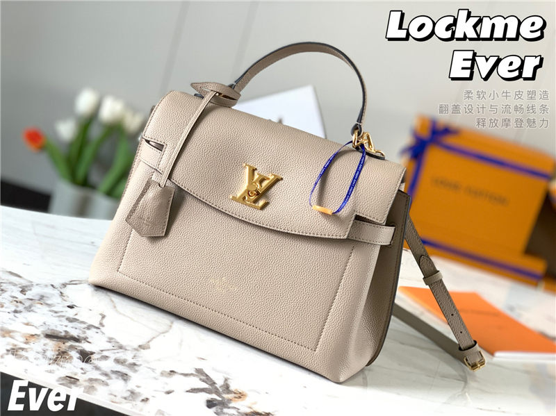 Louis Vuitton LOCKME EVER MM Grey High