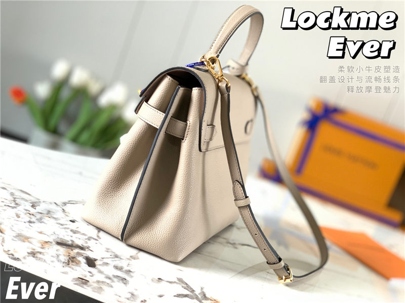 Louis Vuitton LOCKME EVER MM Grey High