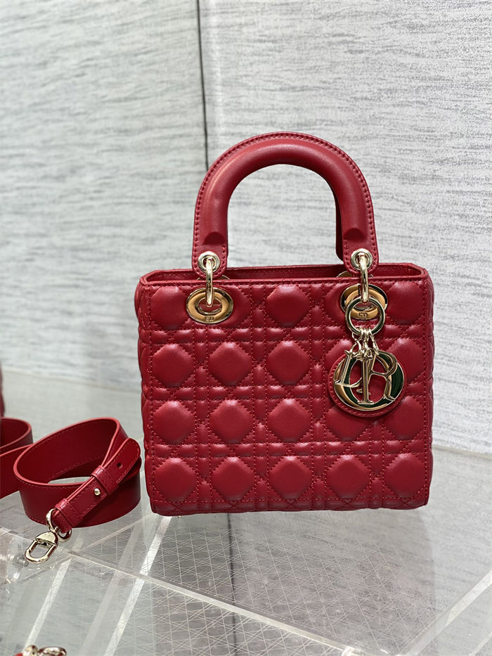 SMALL LADY Dior MY ABCDior BAG Cannage Lambskin High