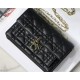 LADY Dior CHAIN POUCH Cannage Lambskin Black High