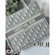 SMALL Dior BOOK TOTE Dior Oblique Jacquard Grey High