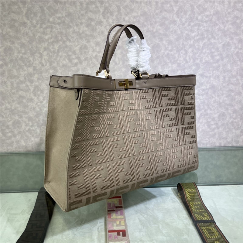 PEEKABOO X-TOTE canvas bag Grey High