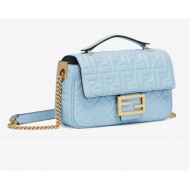 BAGUETTE Chain Midi leather bag Blue High