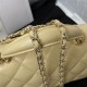 MINI FLAP BAG WITH TOP HANDLE AS2431 Lambskin & Gold-Tone Metal A