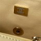 MINI FLAP BAG WITH TOP HANDLE AS2431 Lambskin & Gold-Tone Metal A