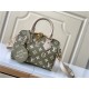 Louis Vuitton SPEEDY BANDOULIÈRE 20 Printed and embossed grained cowhide leather M46118 High