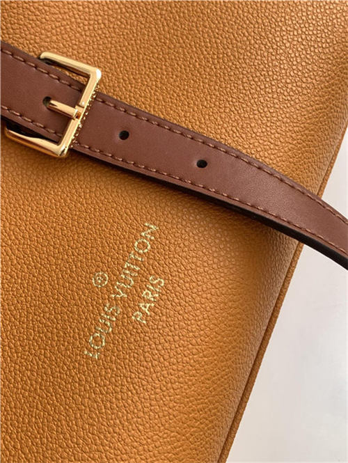 Louis Vuitton ON MY SIDE MM Twist calfskin and Monogram coated canvas M53823 Chataigne Brown High