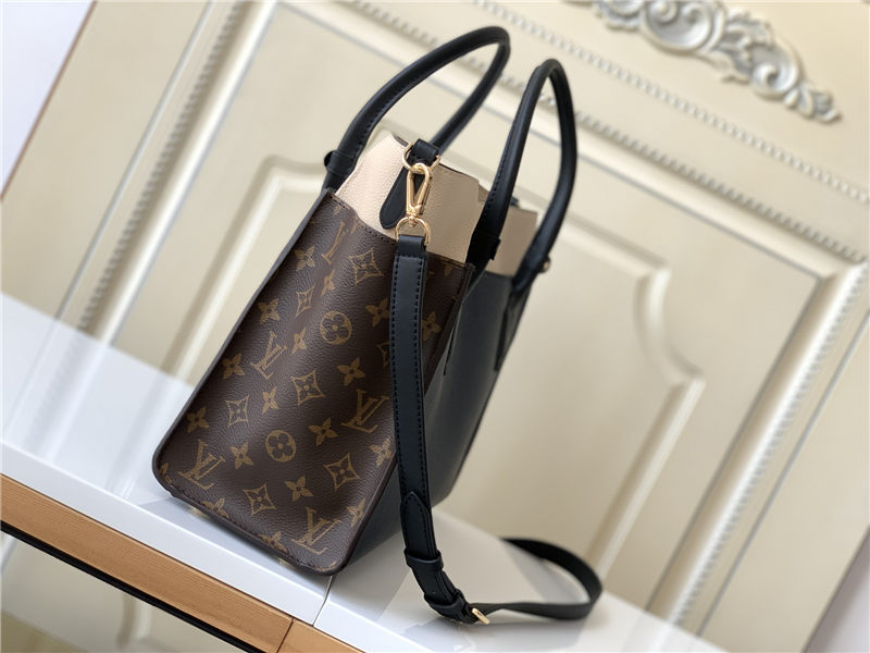 Louis Vuitton ON MY SIDE MM Twist calfskin and Monogram coated canvas M53823 Navy High