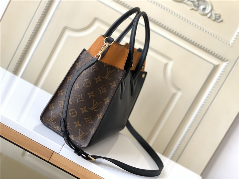 Louis Vuitton ON MY SIDE MM Twist calfskin and Monogram coated canvas M53823 Black High