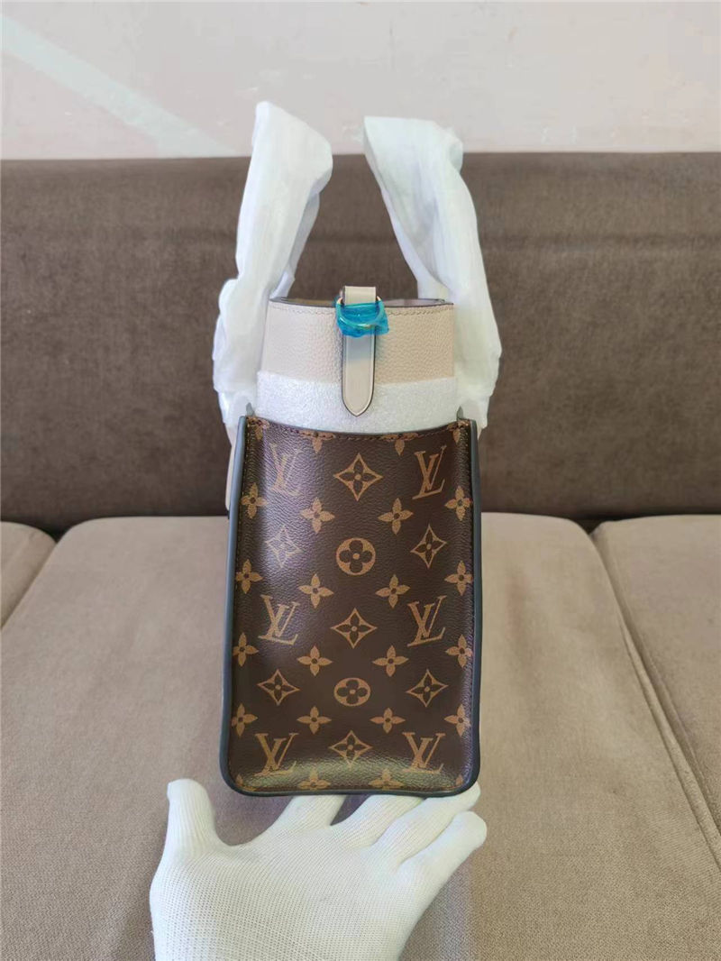 Louis Vuitton ON MY SIDE MM Twist calfskin and Monogram coated canvas M53823 Grey High