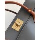 Louis Vuitton ON MY SIDE MM Twist calfskin and Monogram coated canvas M53823 Dk-Grey High