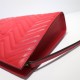 Gucci GG Marmont Matelasse Clutch 448450 Red High