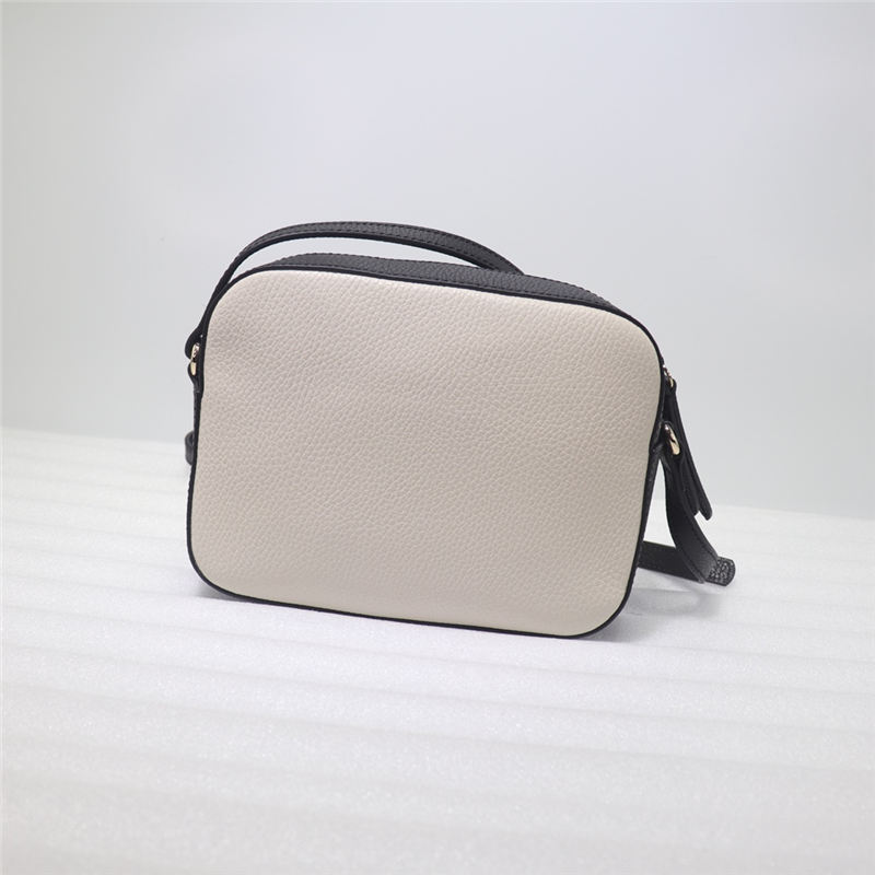 Gucci Soho Small Leather Disco Shoulder Bag 431567 White/Black High