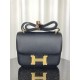 Hermes Mini Constance 18cm/24cm Epsom Bag WAX Black High