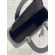 MEDIUM LADY Dior BAG Cannage Lambskin Black-Silver High 