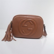 Gucci Soho Small Leather Disco Shoulder Bag 308364 Caramel High