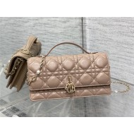 MISS DIOR MINI BAG Cannage Lambskin Rose Des Vents High