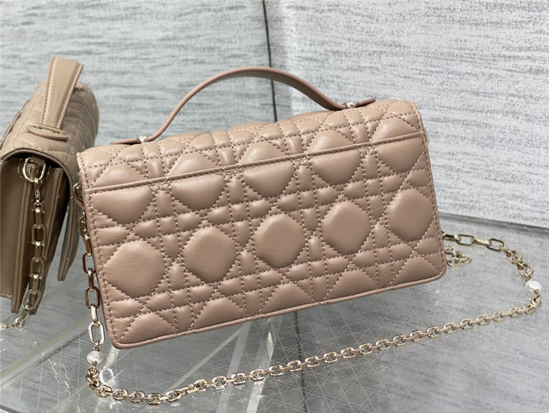 MISS DIOR MINI BAG Cannage Lambskin Rose Des Vents High