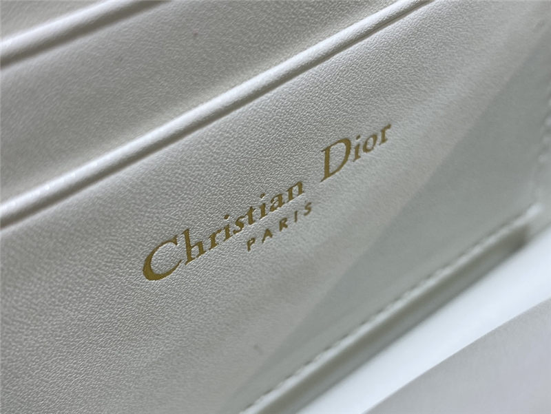 MISS DIOR MINI BAG Cannage Lambskin White High