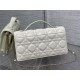 MISS DIOR MINI BAG Cannage Lambskin White High