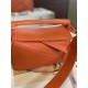 Mini Puzzle bag in satin calfskin Orange High