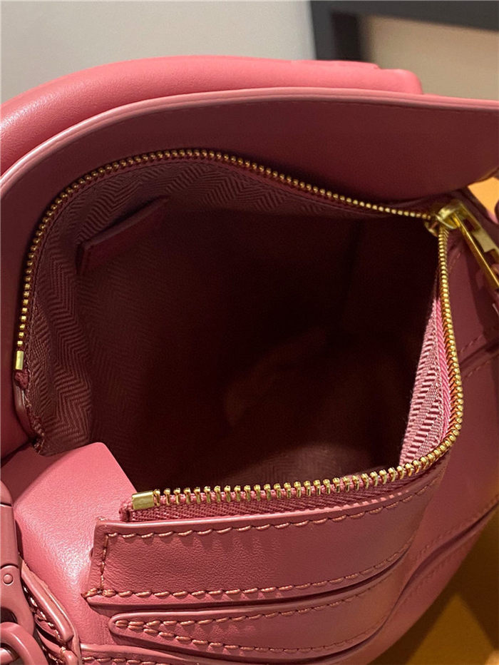 Mini Puzzle bag in satin calfskin Plumrose High