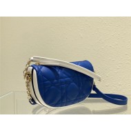 SMALL Dior VIBE Hobo Bag Calfskin Blue High