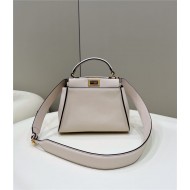 PEEKABOO ICONIC MINI leather bag Cream High