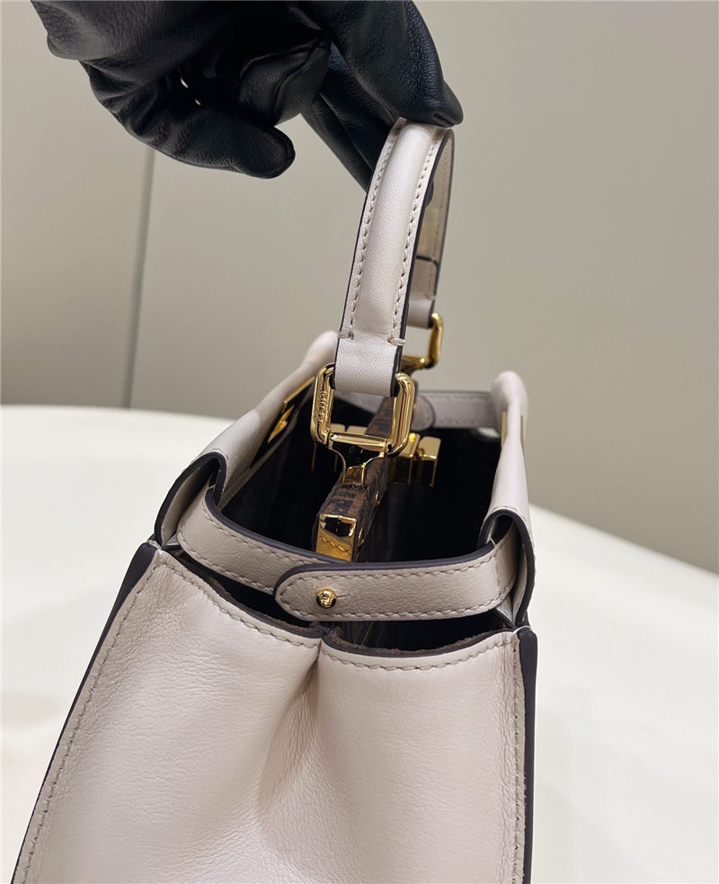 PEEKABOO ICONIC MINI leather bag Cream High