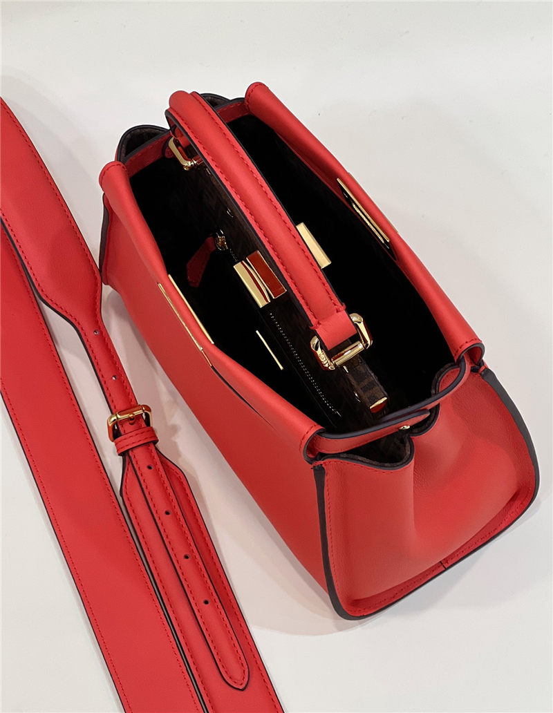 PEEKABOO ICONIC MINI leather bag Orange-Red High