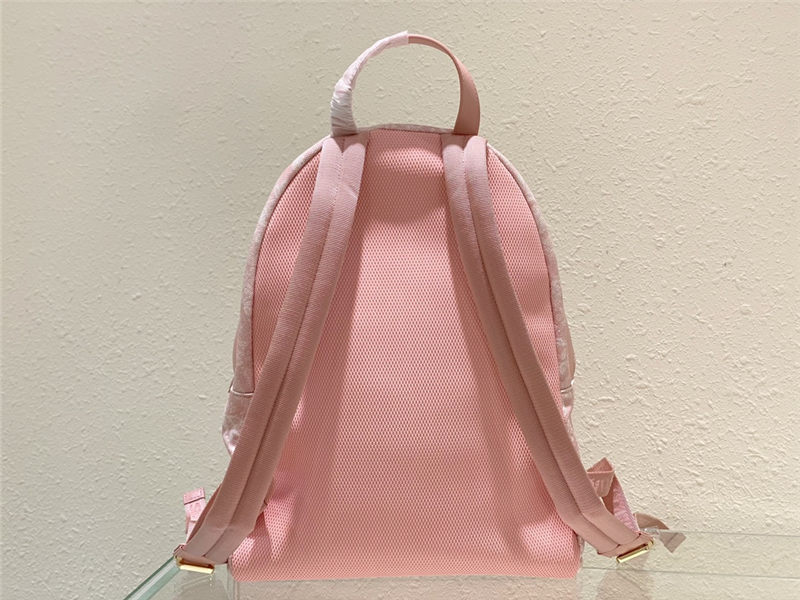 Dior BACKPACK Cotton Canvas with Ivory Toile de Jouy Print Pale Pink High