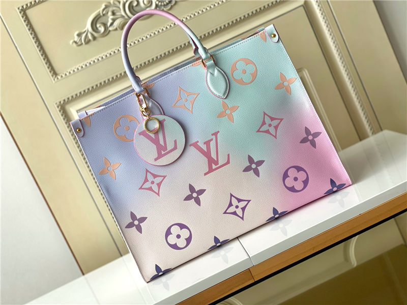 Louis Vuitton ONTHEGO GM Monogram coated canvas Sunrise Pastel M46076 High