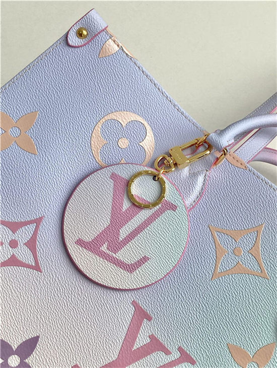 Louis Vuitton ONTHEGO GM Monogram coated canvas Sunrise Pastel M46076 High