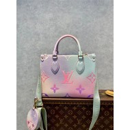 Louis Vuitton ONTHEGO PM Monogram coated canvas Sunrise Pastel M59856 High