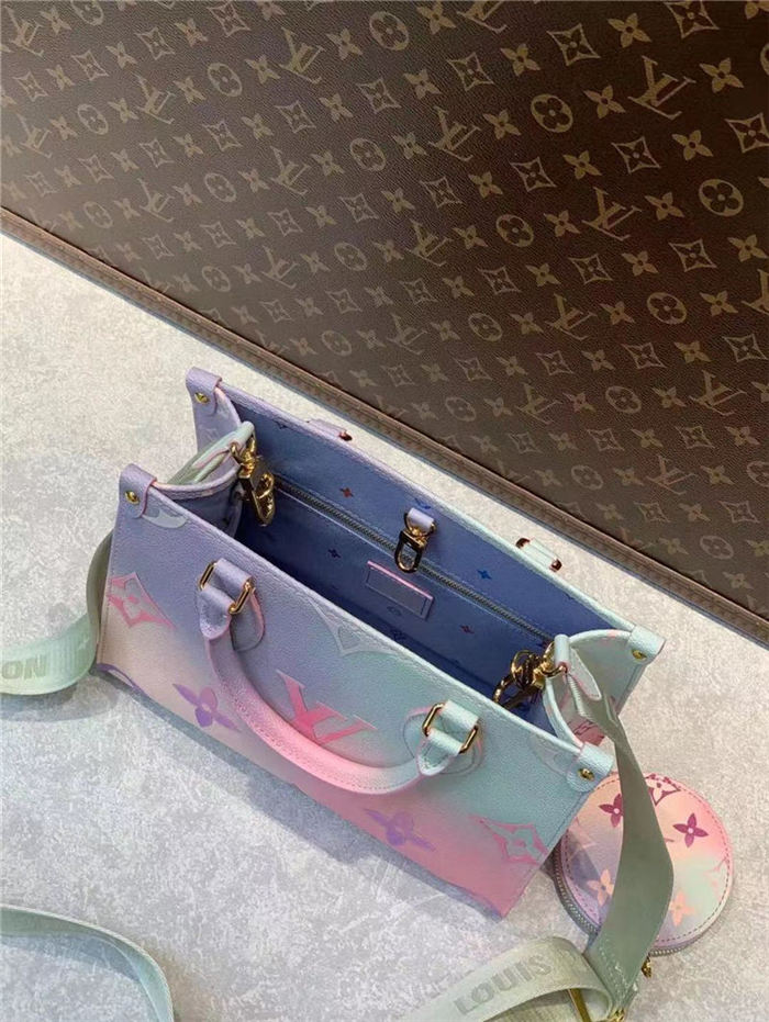 Louis Vuitton ONTHEGO PM Monogram coated canvas Sunrise Pastel M59856 High