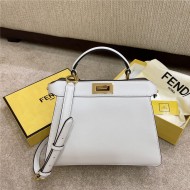 PEEKABOO ISEEU SMALL leather bag White High