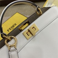 PEEKABOO ISEEU SMALL leather bag White High