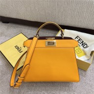 PEEKABOO ISEEU SMALL leather bag Orange High