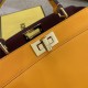 PEEKABOO ISEEU SMALL leather bag Orange High