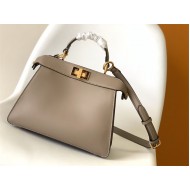 PEEKABOO ISEEU SMALL leather bag Grey High