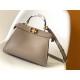 PEEKABOO ISEEU SMALL leather bag Grey High