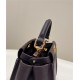 PEEKABOO ICONIC MINI leather bag Black FF Suede Inside High