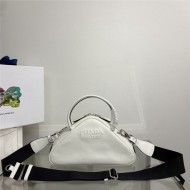 Prada Leather Prada Triangle bag 1BB082 White High