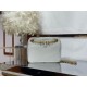 LE MAILLON SMALL CHAIN BAG IN QUILTED LAMBSKIN White High