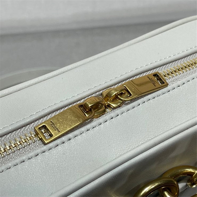 LE MAILLON SMALL CHAIN BAG IN QUILTED LAMBSKIN White High